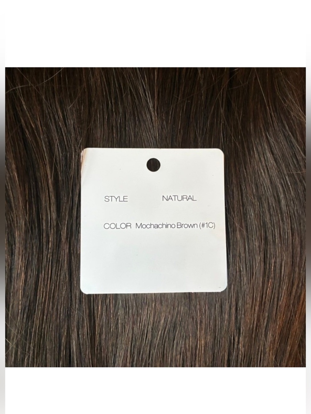 BELLAMI CLIP-IN, MOCHACHINO BROWN #1C NATURAL - 22 inch 340 grams - Picture 5 of 6